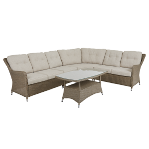 Hornbrook stor hörnsoffa beige