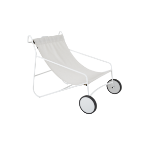 Poul loungefåtölj vit