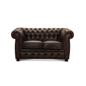 Liverpool 2-sits chesterfield brun