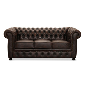 Liverpool 3-sits chesterfield brun