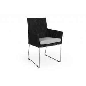 Dighton karmstol antracit med dyna