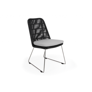 Margate matstol antracit med dyna