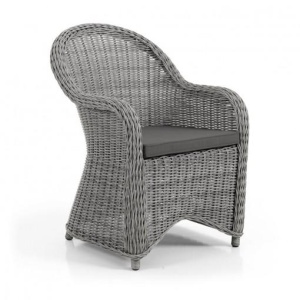 Paulina fåtölj grå inkl dyna