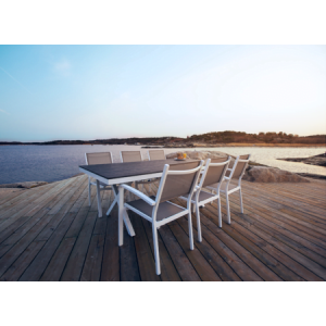 Leone matgrupp aluminium vit