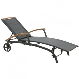 Andy vilsäng svart/svart teak