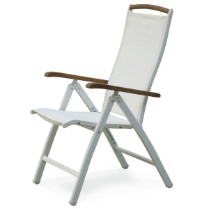 Nydala positionsstol vit/teak