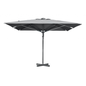 Paris parasoll 4x4 m grå