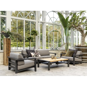 Amesdale soffgrupp teak/antracit