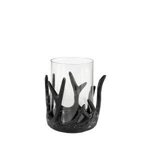 Antler ljusstake large matt svart