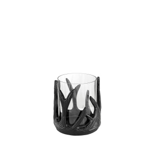 Antler ljusstake small matt svart