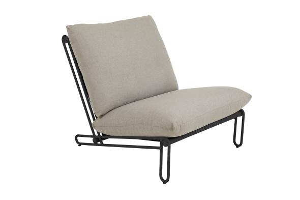 Blixt fåtölj svart/beige