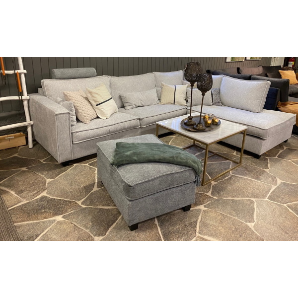 Cubic L-soffa ljusgrå - Bild 4