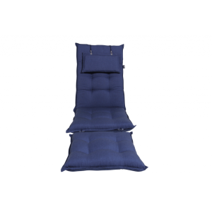 Florina däckstolsdyna marin dralon inkl. nackkudde