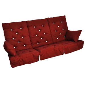 Hammockdynset hög rygg bordeaux