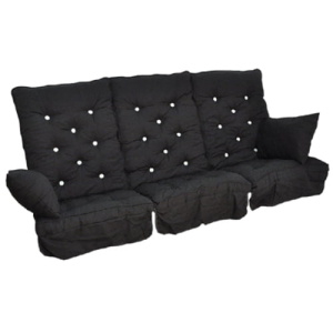 Hammockdynset hög rygg svart