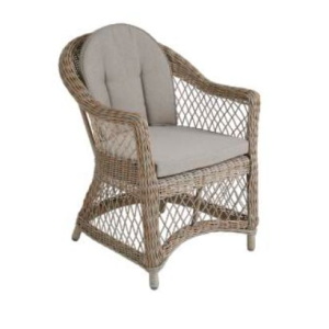 Kamomill karmstol beige med dyna