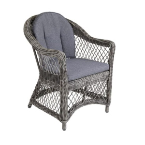 Kamomill karmstol grå med dyna