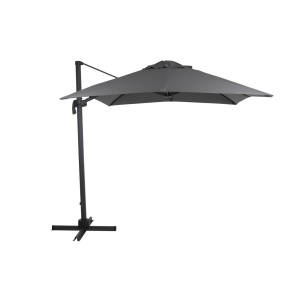 Linz parasoll 2,5x2,5m grå/grå