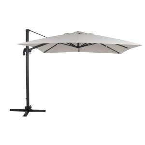 Linz parasoll 3x3m grå/khaki