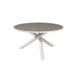 Parma matbord vit/grå Ø140cm