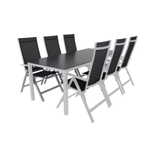 Rana matgrupp vit 200 med positionsstol