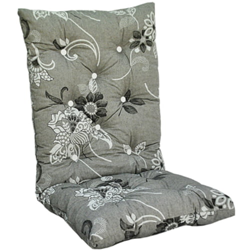 Högvik flockdyna flower grå