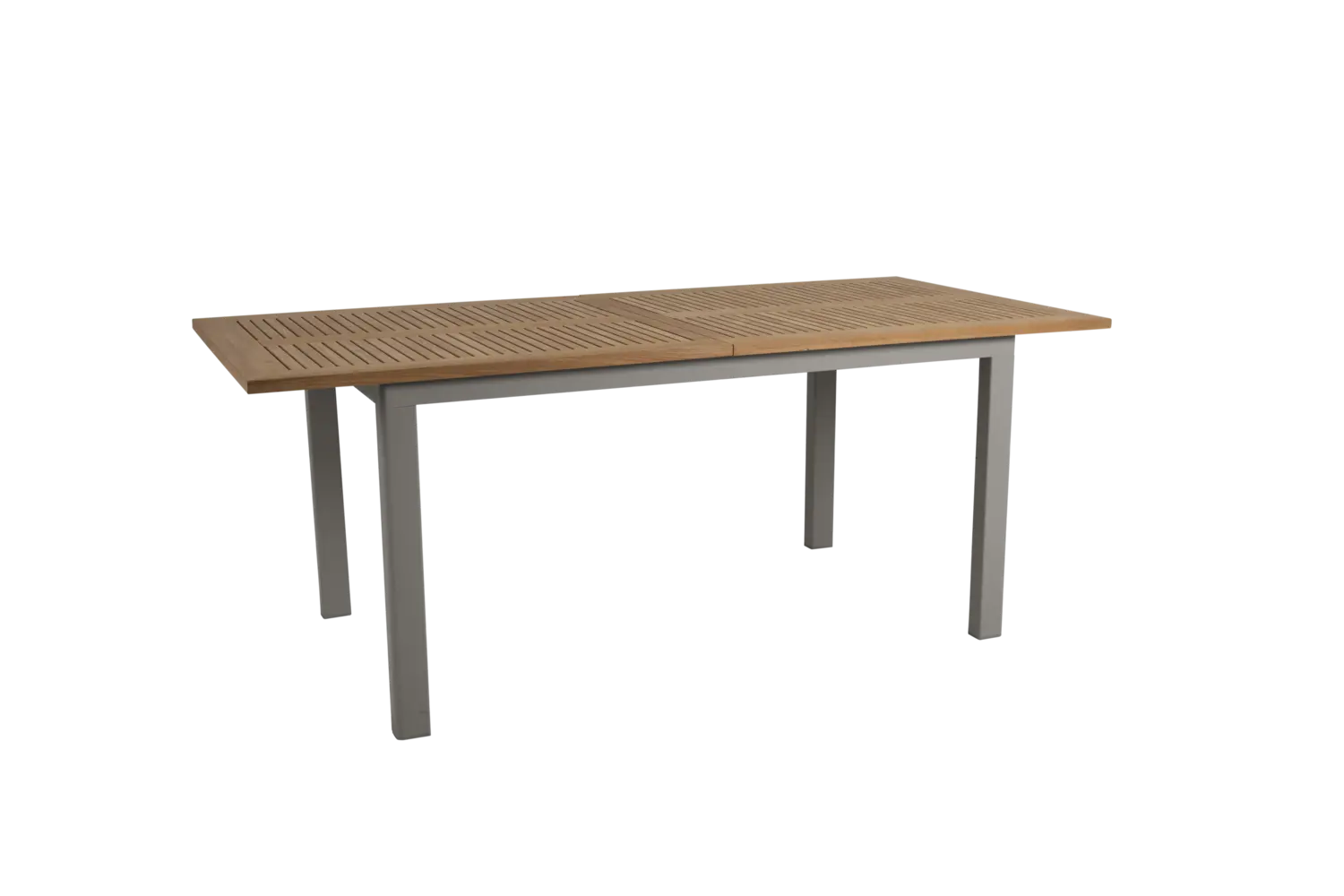 Lyon matbord 194-252x92 beige/teak