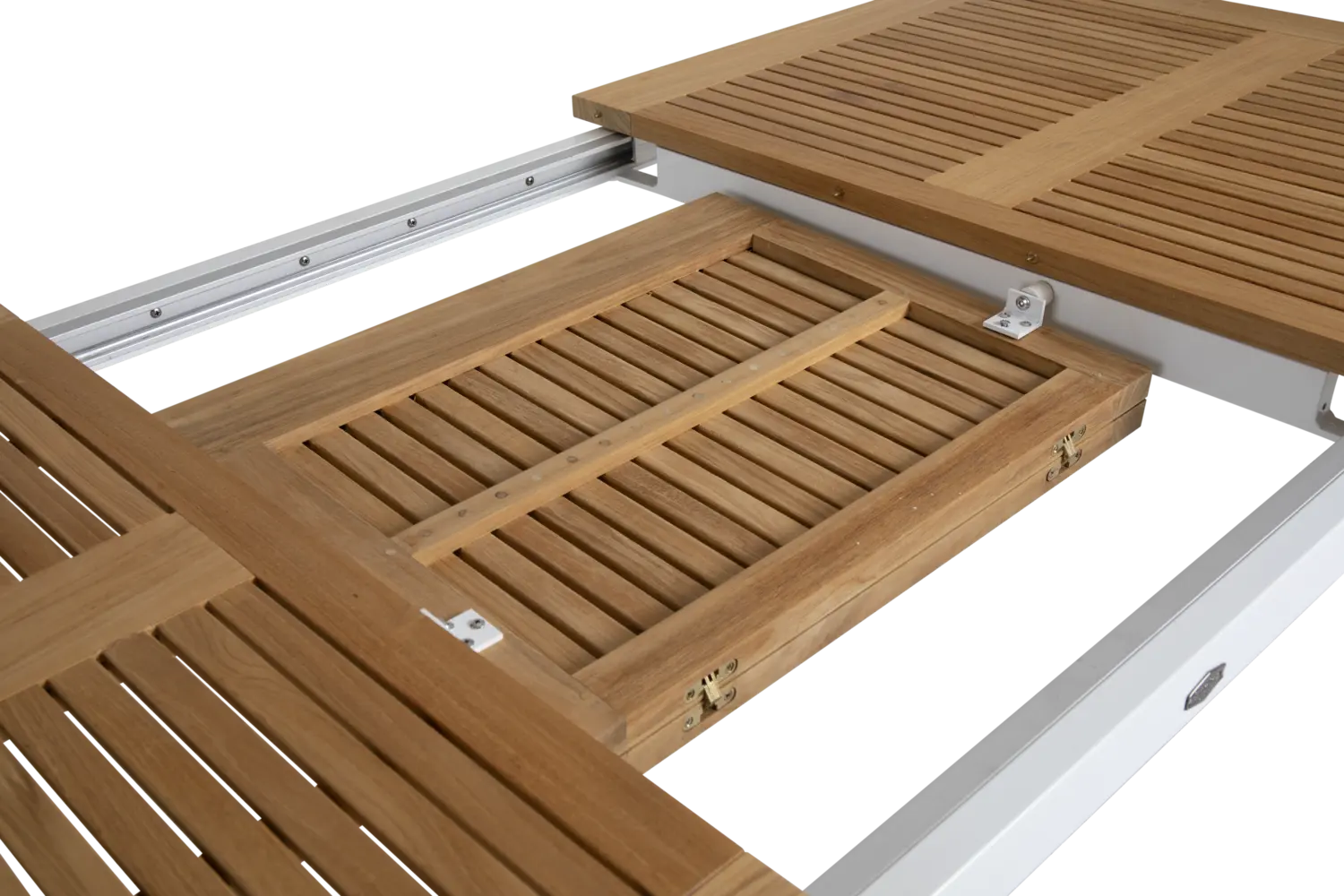 Lyon matbord 194-252x92 beige/teak - Bild 4