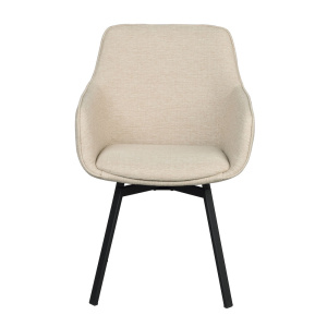 Alison karmstol ljusbeige/svart