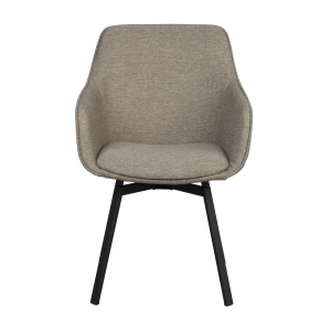 Alison karmstol mörkbeige/svart