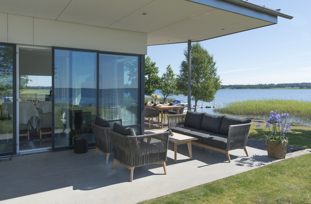 Himmelsnäs soffgrupp grå ex.bord