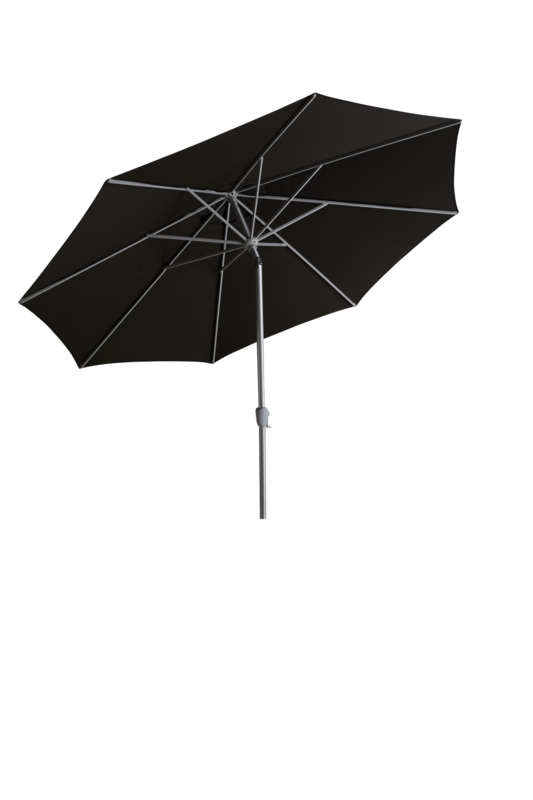 Abriola parasoll Charcoal Black 3,3m - Bild 2