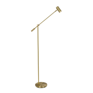 Cato golvlampa dimbar blankslipad mässing