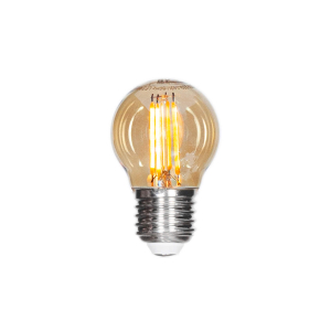 Filament dekorationslampa LEDdimbar klot E27 4W Ø45mm amber