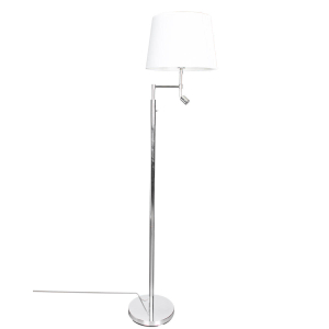 Orlando golvlampa krom/vit