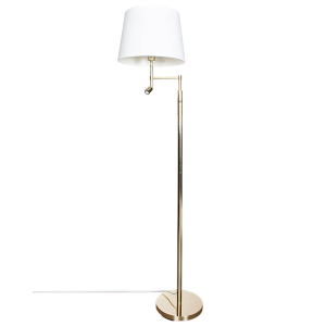 Orlando golvlampa mässing/vit