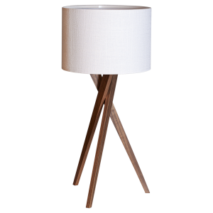 Vega bordslampa H55 cm valnöt/vit