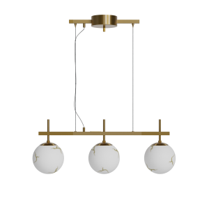 Bellagio taklampa mässing/vit