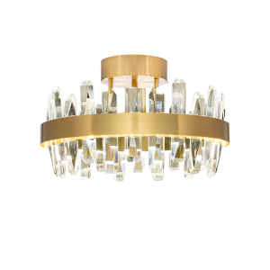 Triumph plafond Ø50 cm mässing/klar