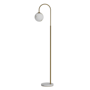 Bellagio golvlampa H163cm mässing/vit