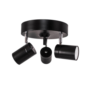 Correct takspot 3-låg svart matt