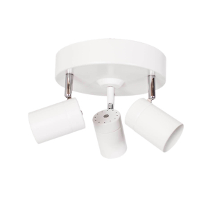 Correct takspot 3-låg vit matt