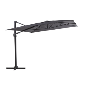 Vinovo frihängande parasoll Antracit/Grå 3x4 m