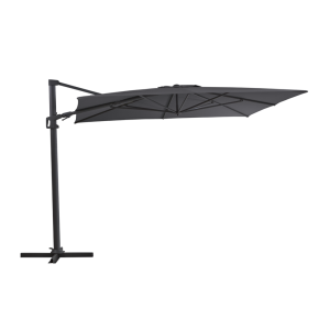 Vinovo frihängande parasoll Antracit/Grå 3x3 m