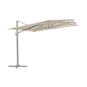 Vinovo frihängande parasoll Khaki 3x4 m