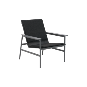 Soro loungefåtölj Antracit/Teddy Black