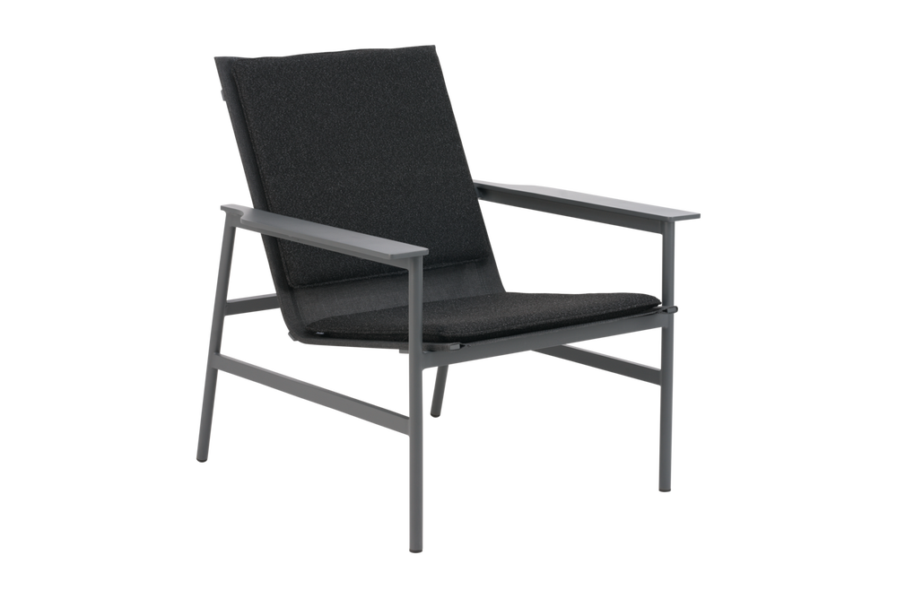 Soro loungefåtölj Antracit/Teddy Black