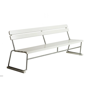 Soffa 5 - Vitlackad ek med varmförzinkat stativ