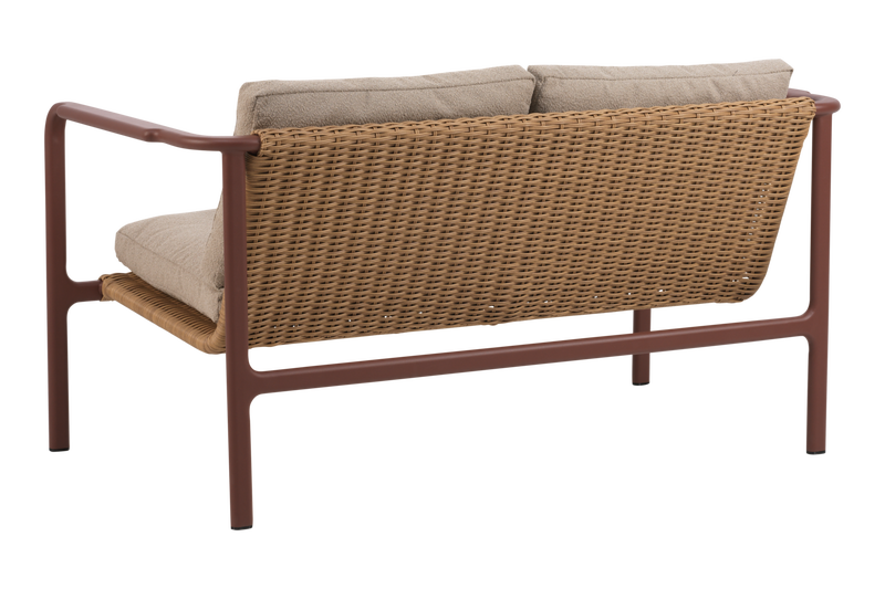 Motty 2-sitssoffa Zin Red/Teddy Beige - Bild 2