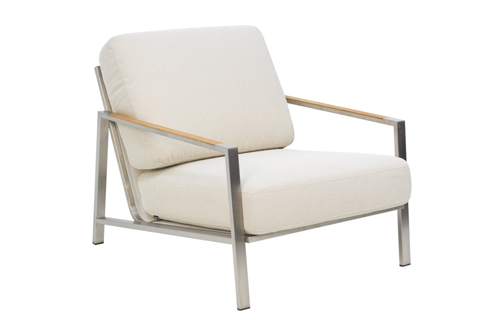 Naos fåtölj Stainless Steel/Dot Beige